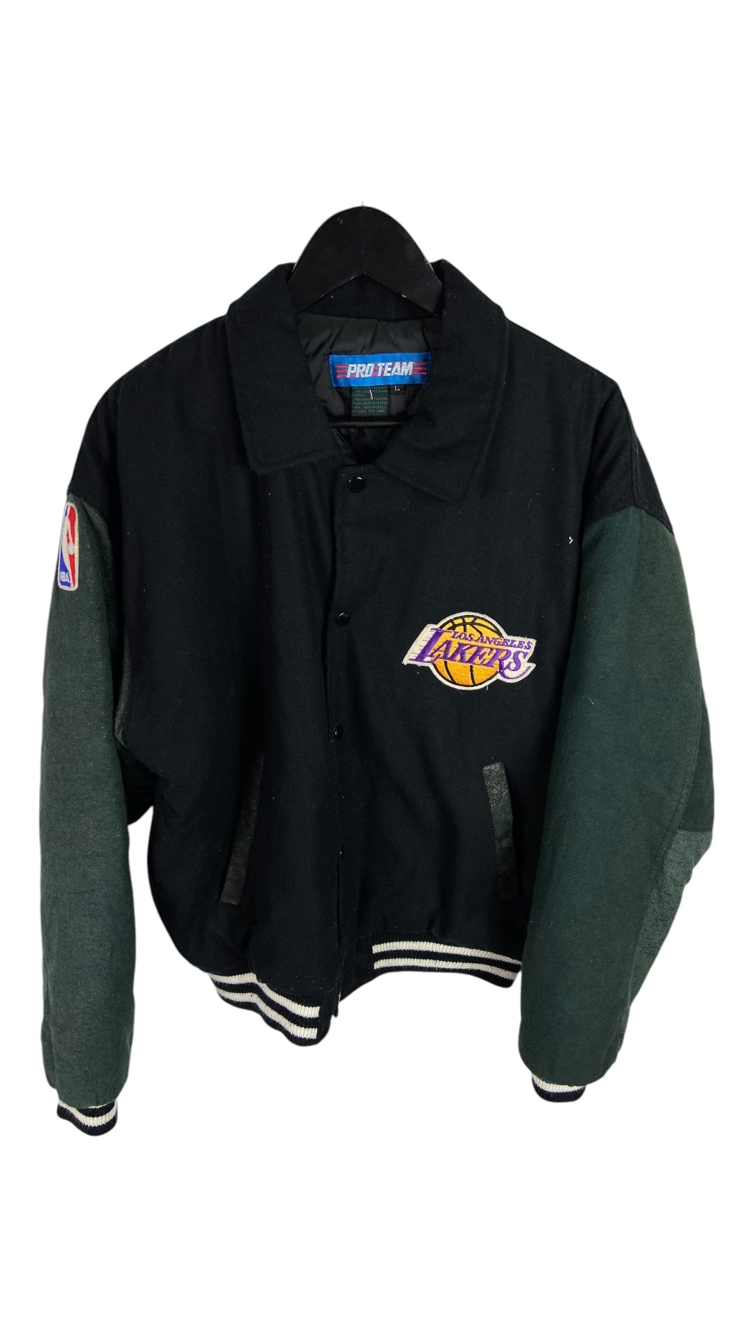 VTG Los Angeles Lakers Pro Team Varsity Jacket Sz L