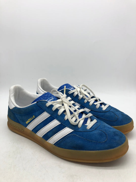 Preowned Adidas Gazelle Indoor Blue Bird Gum Sz 9.5M/11W H06260