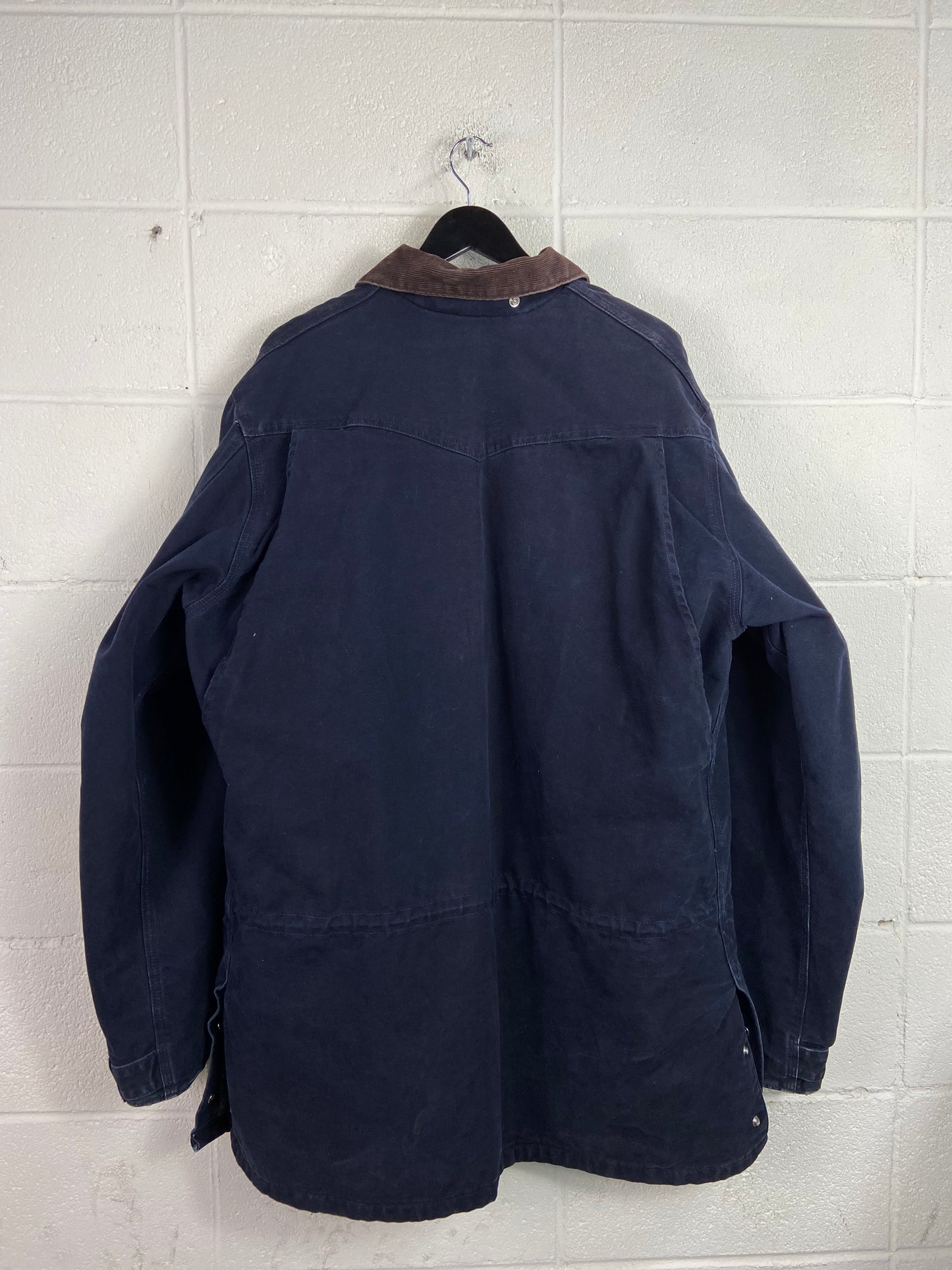 Carhartt Navy Chore Jacket Sz XL Tall