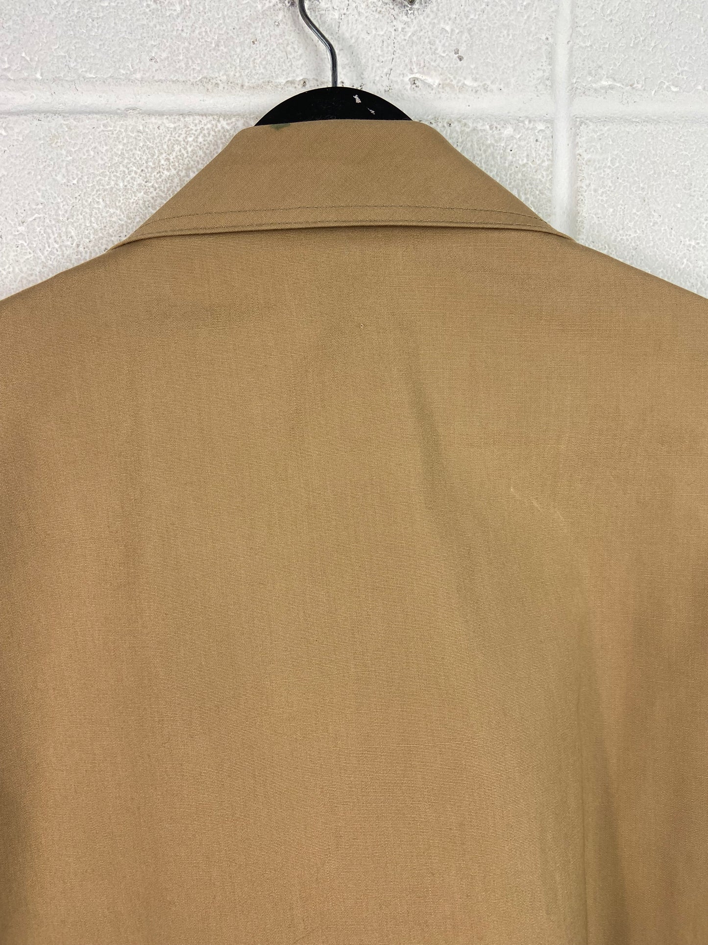 VTG Tan Long Work Jacket Sz L