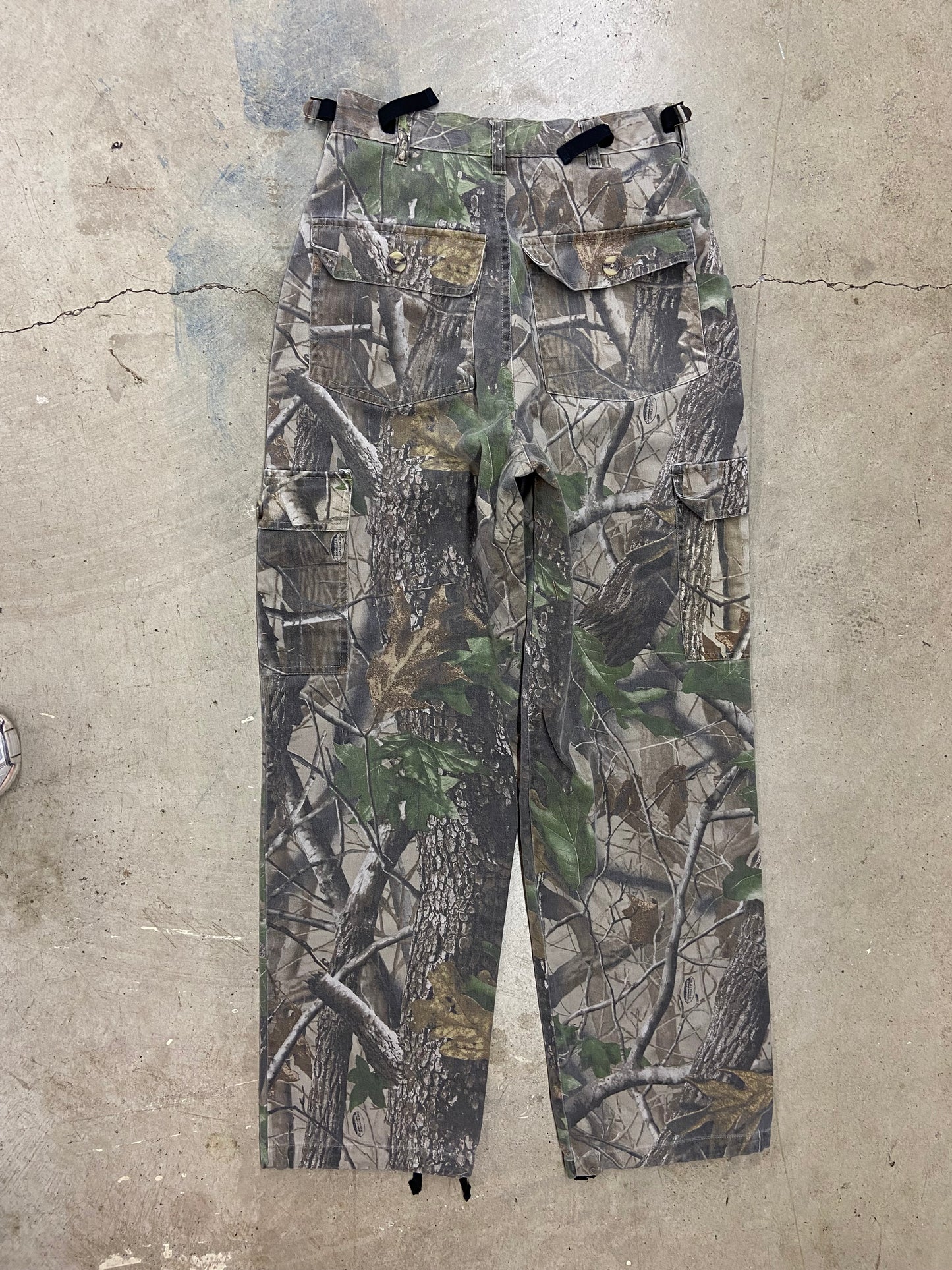 Y2K Camo Realtree Baggy Cargo Pants Sz 26x30