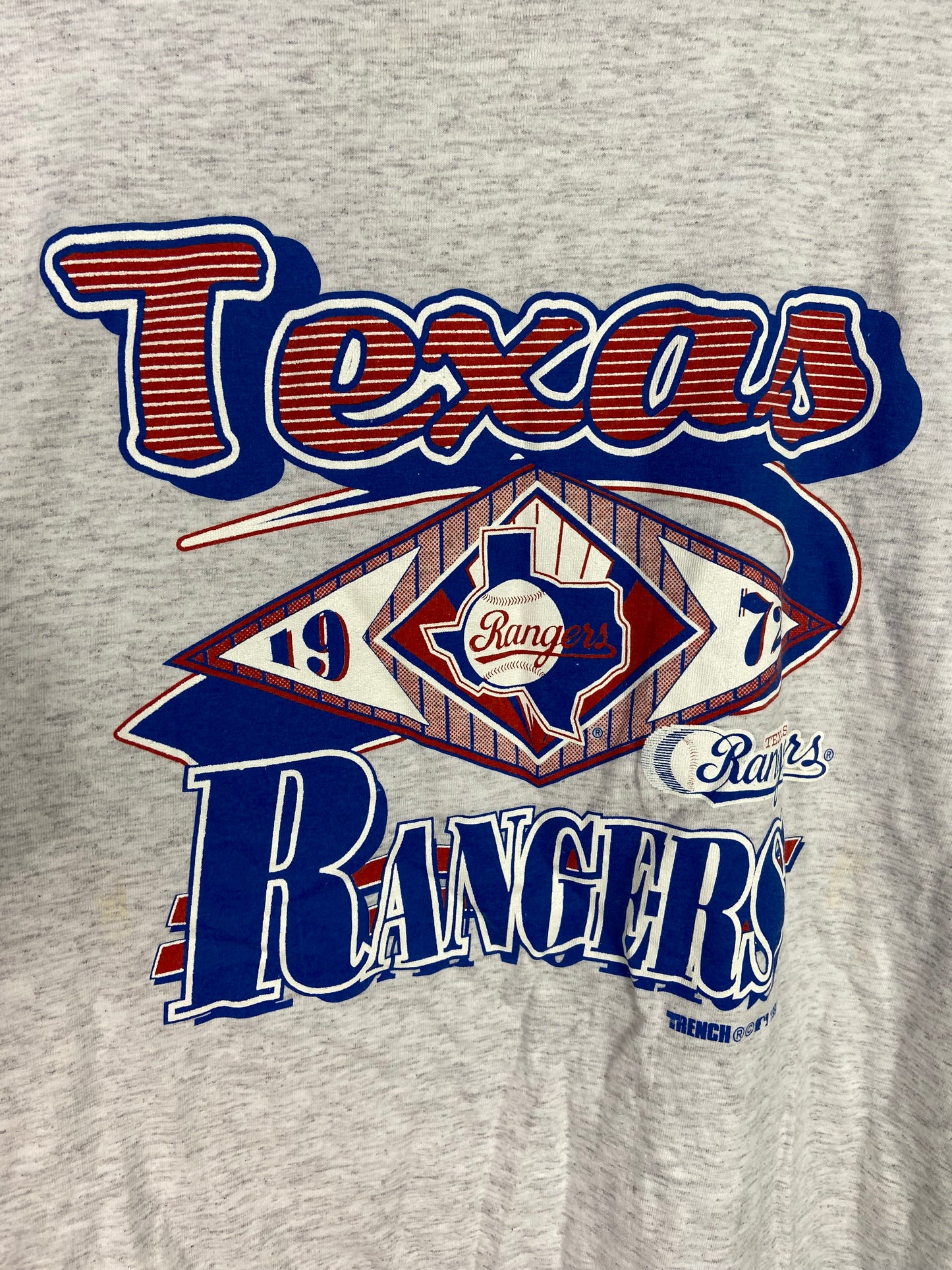 VTG Texas Rangers MLB Trench Ultra Tee Sz L