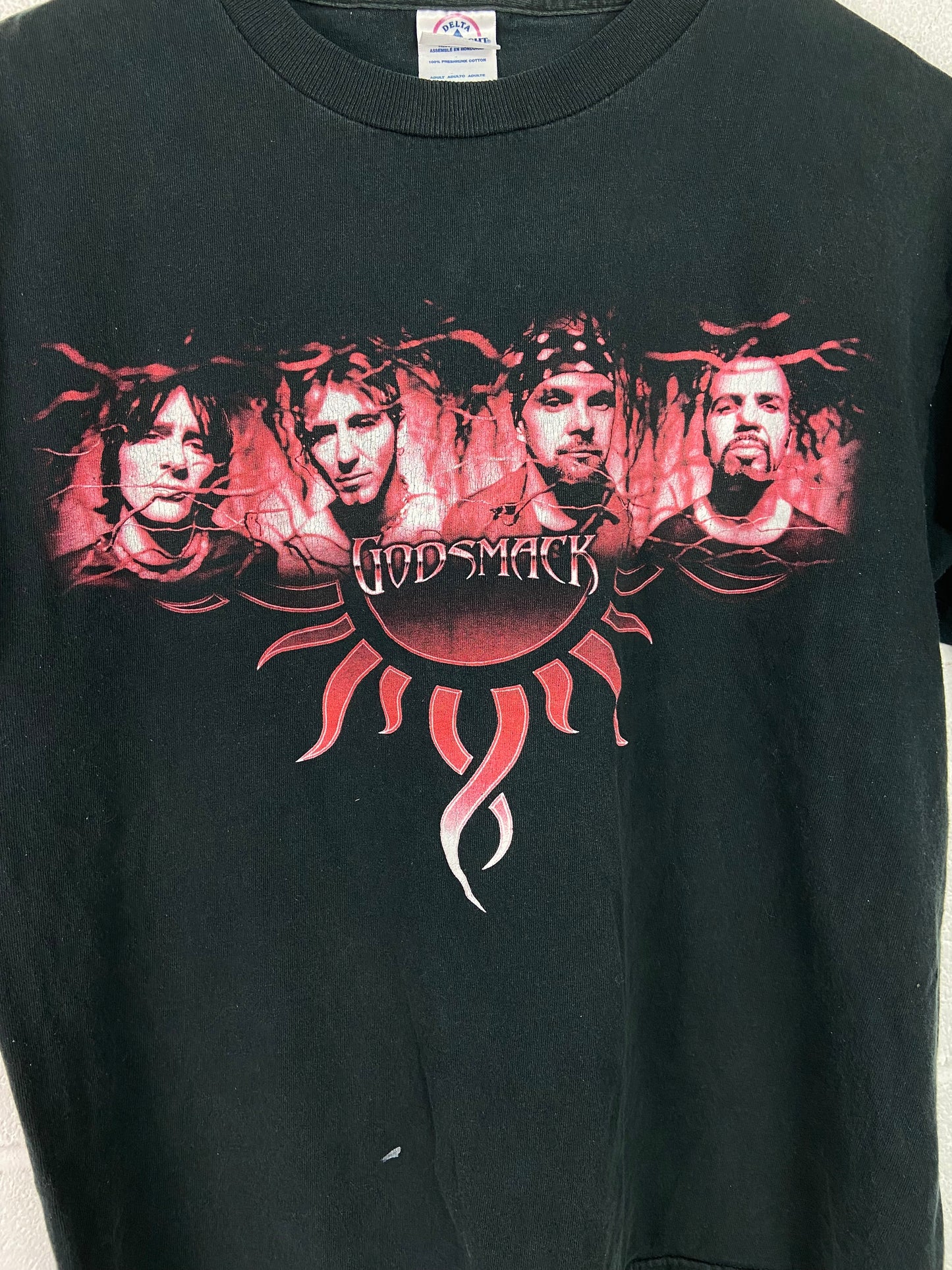 Y2K Godsmack Black Tour Tee Sz S/M