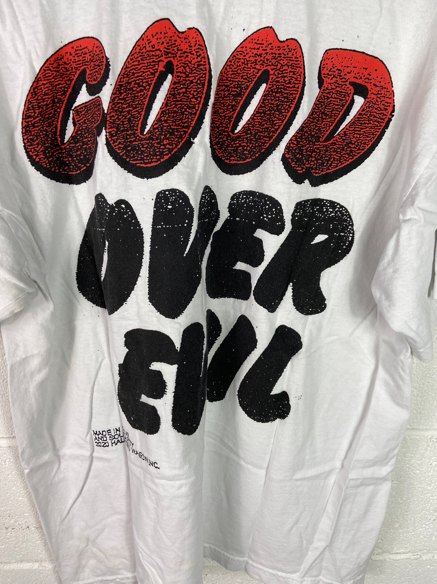 Preowned Online Ceramics Good Over Evil Tee Sz L