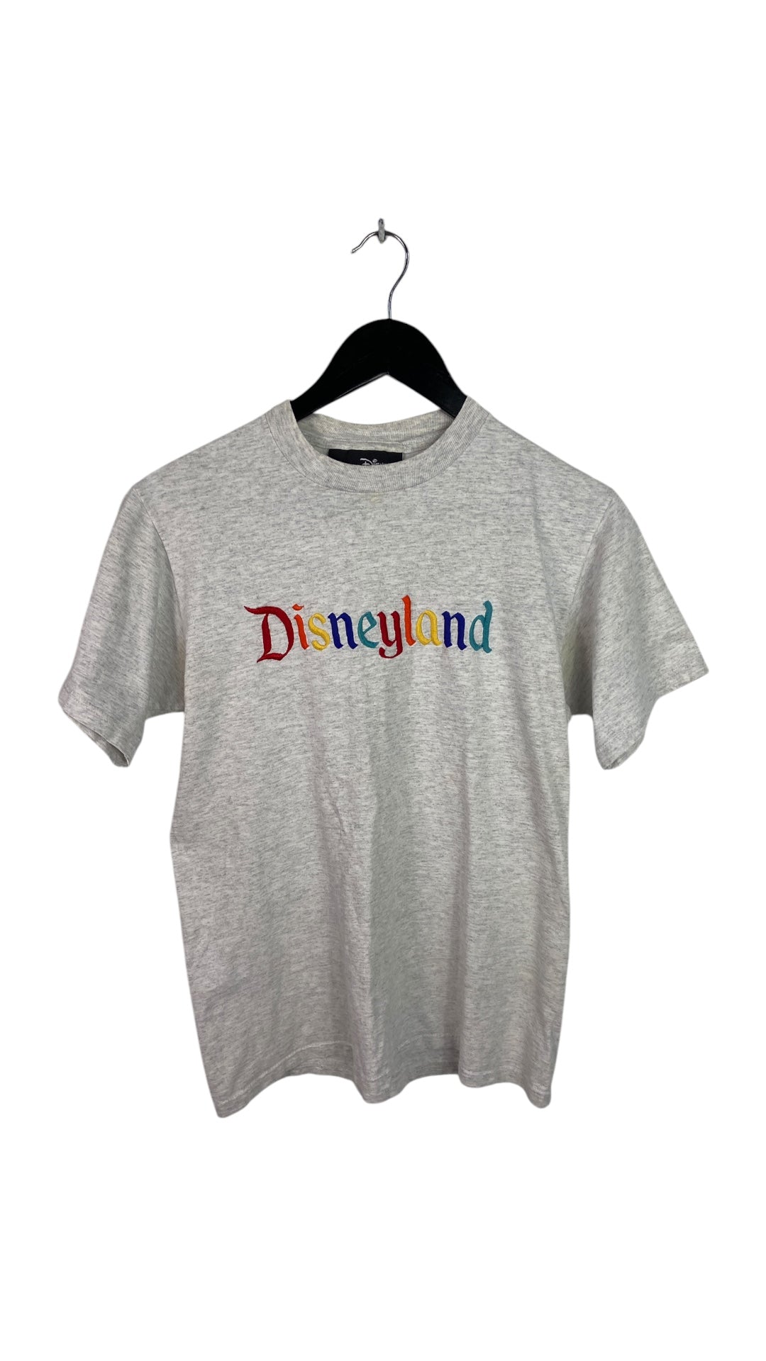 VTG Disneyland Embroidered Spellout Tee Sz S/M
