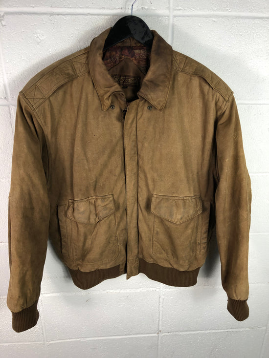 VTG Rock Creek Suede Leather Jacket Sz Med