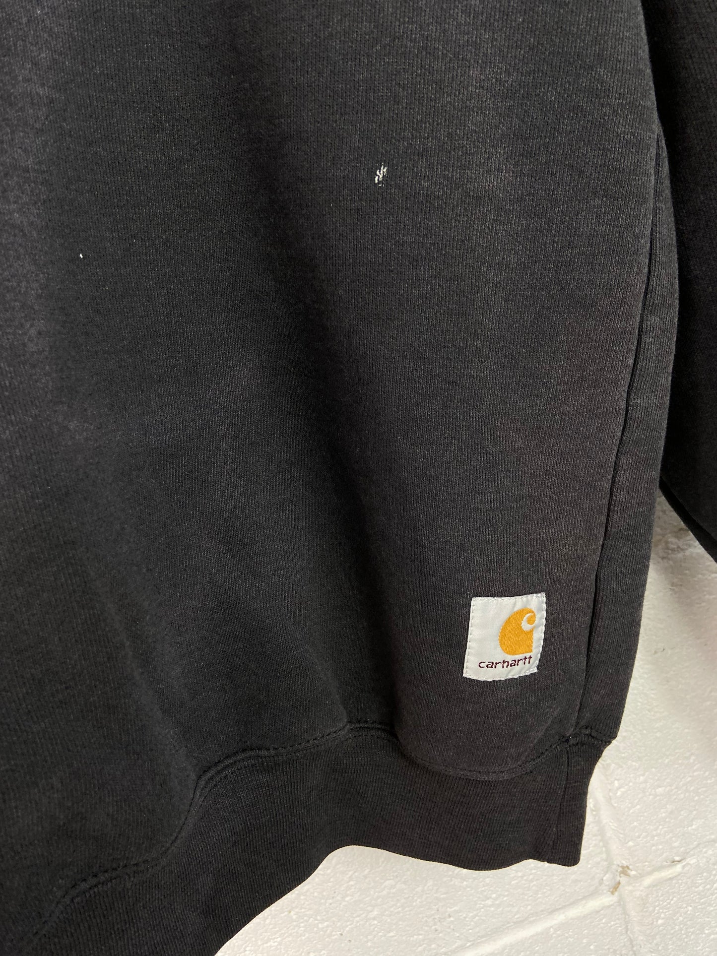 Y2K Carhartt Blank Black Crewneck Sz XL