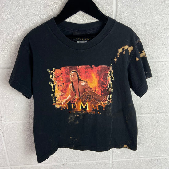 VTG Kids The Mummy Returns Thrashed Tee Sz Yth Small