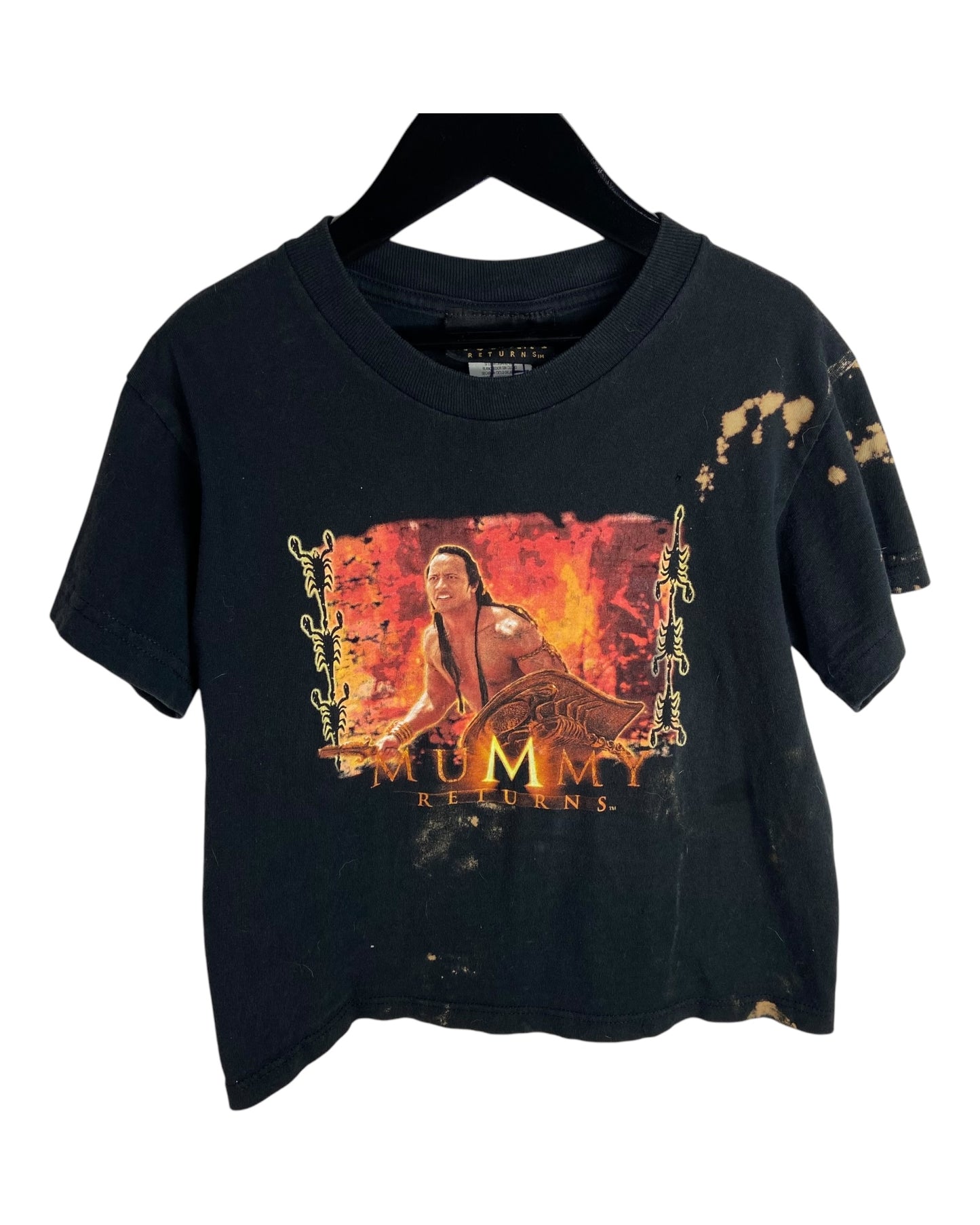 VTG Kids The Mummy Returns Thrashed Tee Sz Yth Small