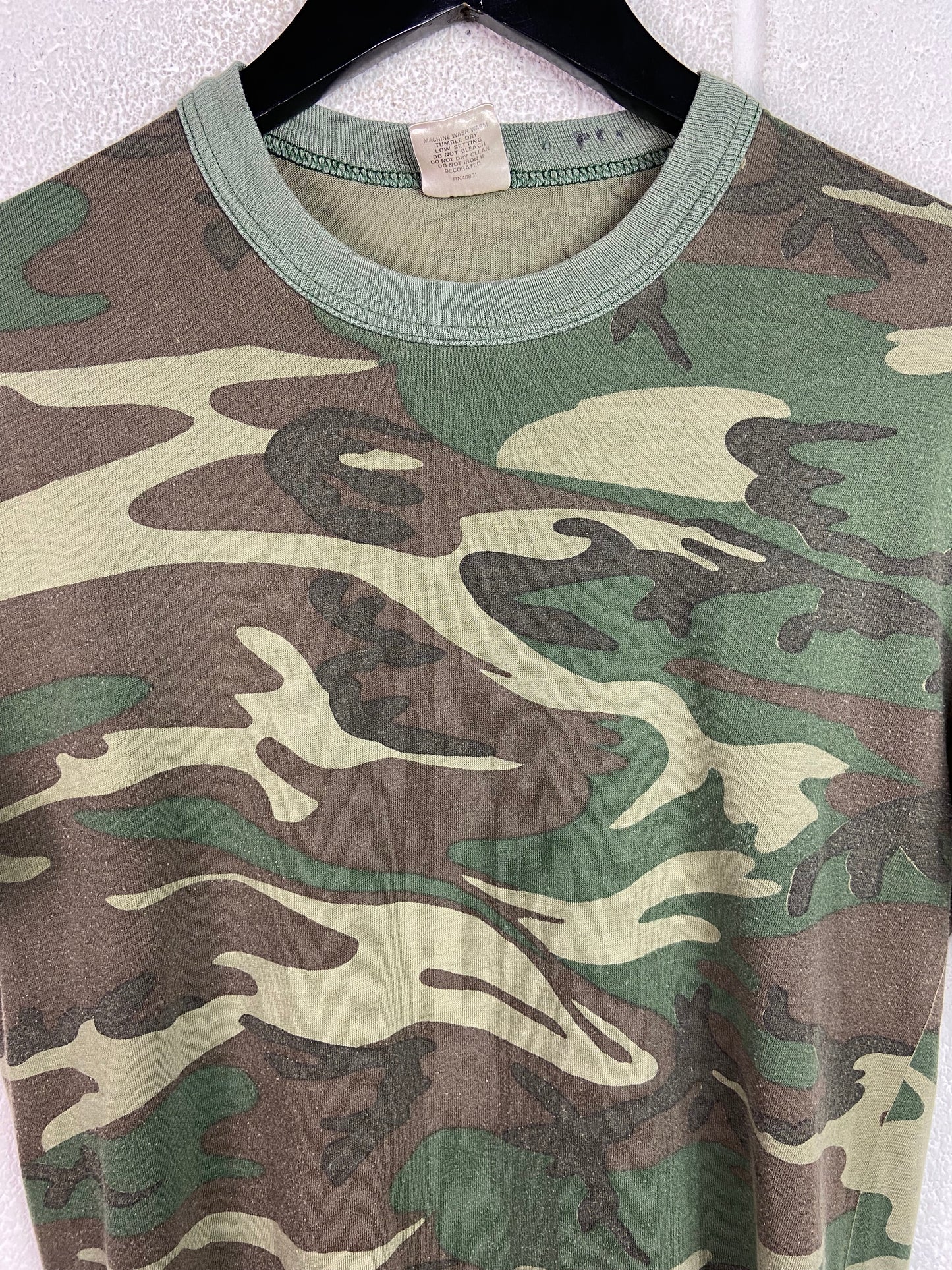 VTG Army Camo Signal Blank Tee Sz M