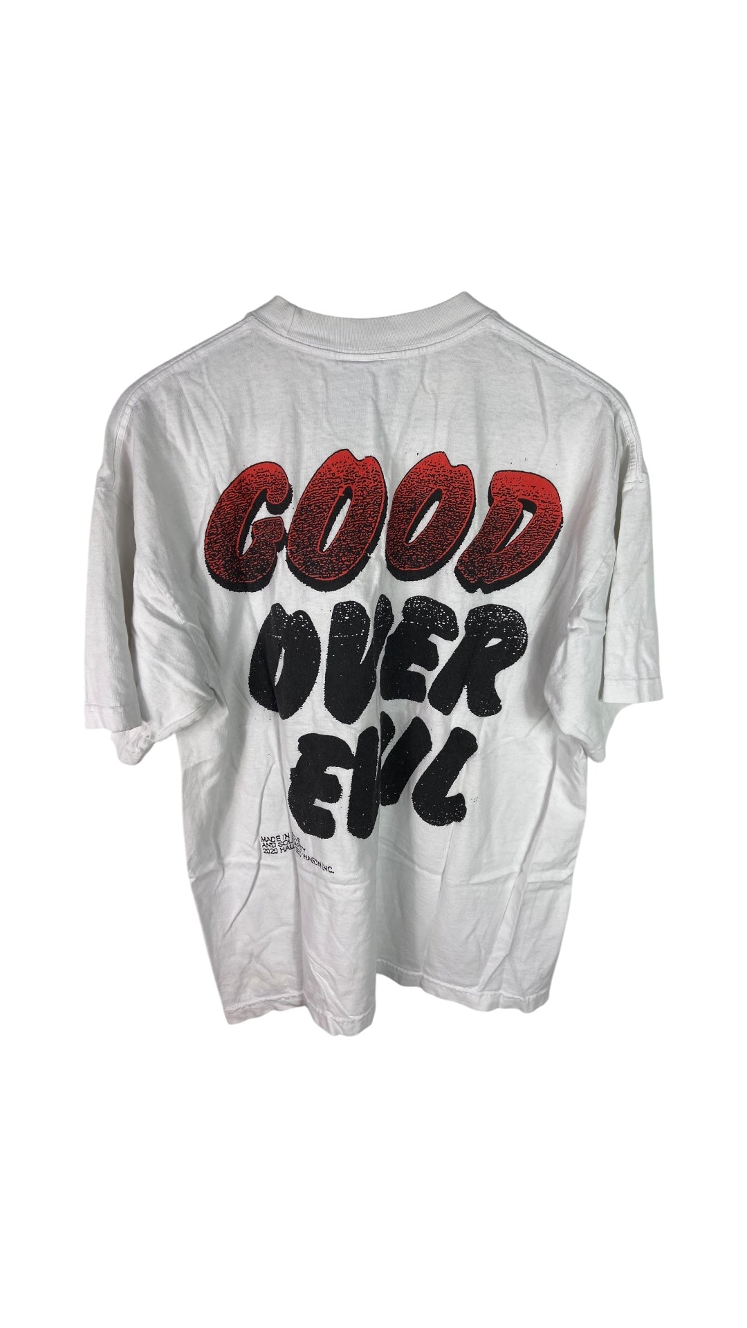 Preowned Online Ceramics Good Over Evil Tee Sz L