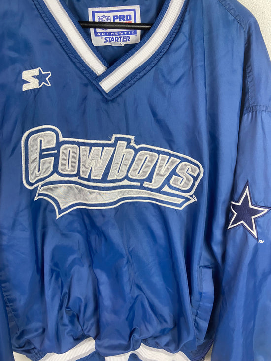 VTG Dallas Cowboys Starter Pro Line Coach V-Neck Pullover Sz XL