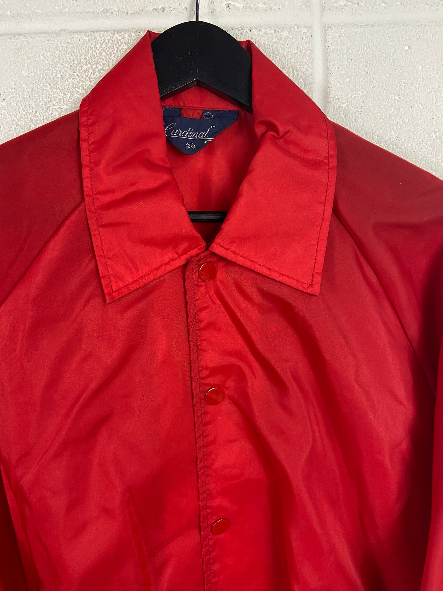 VTG Sams Town Gambling Hall Red 80's Lightweight Jacket Sz L