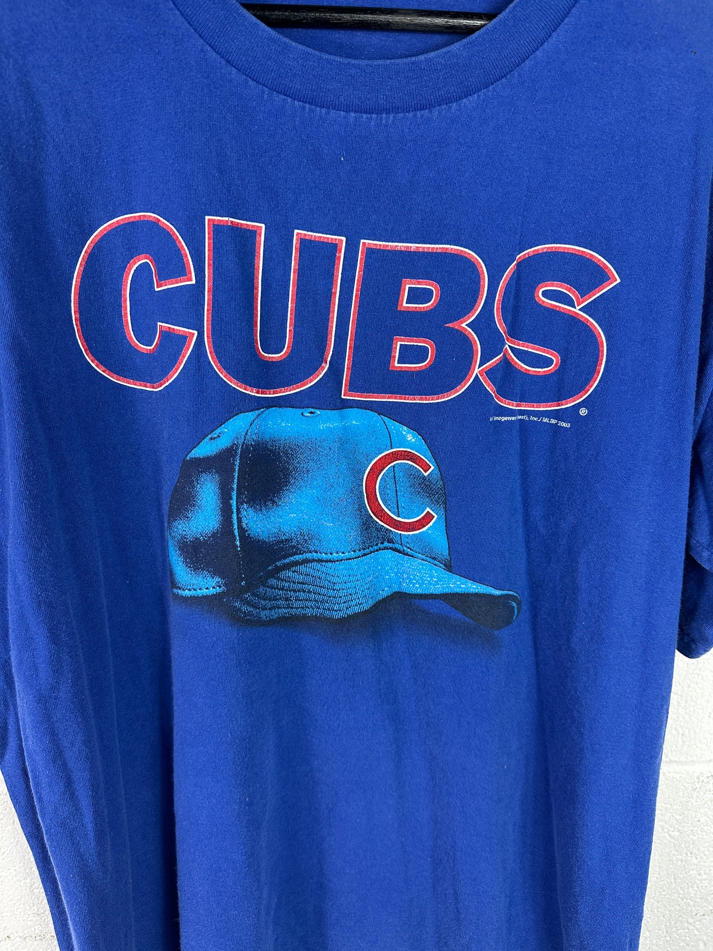 VTG Chicago Cubs Hat Tee Sz XL