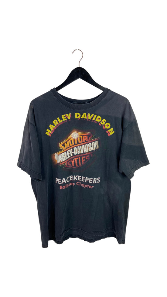 VTG Harley Davidson Peacekeepers Active Members Tee Sz XL