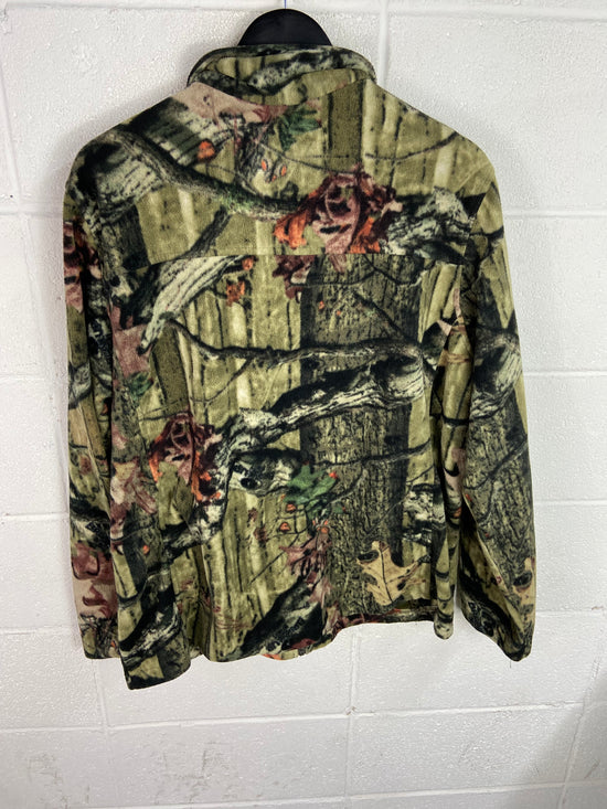 Mossy Oak Breakup Camo Fleece Jacket Sz XL