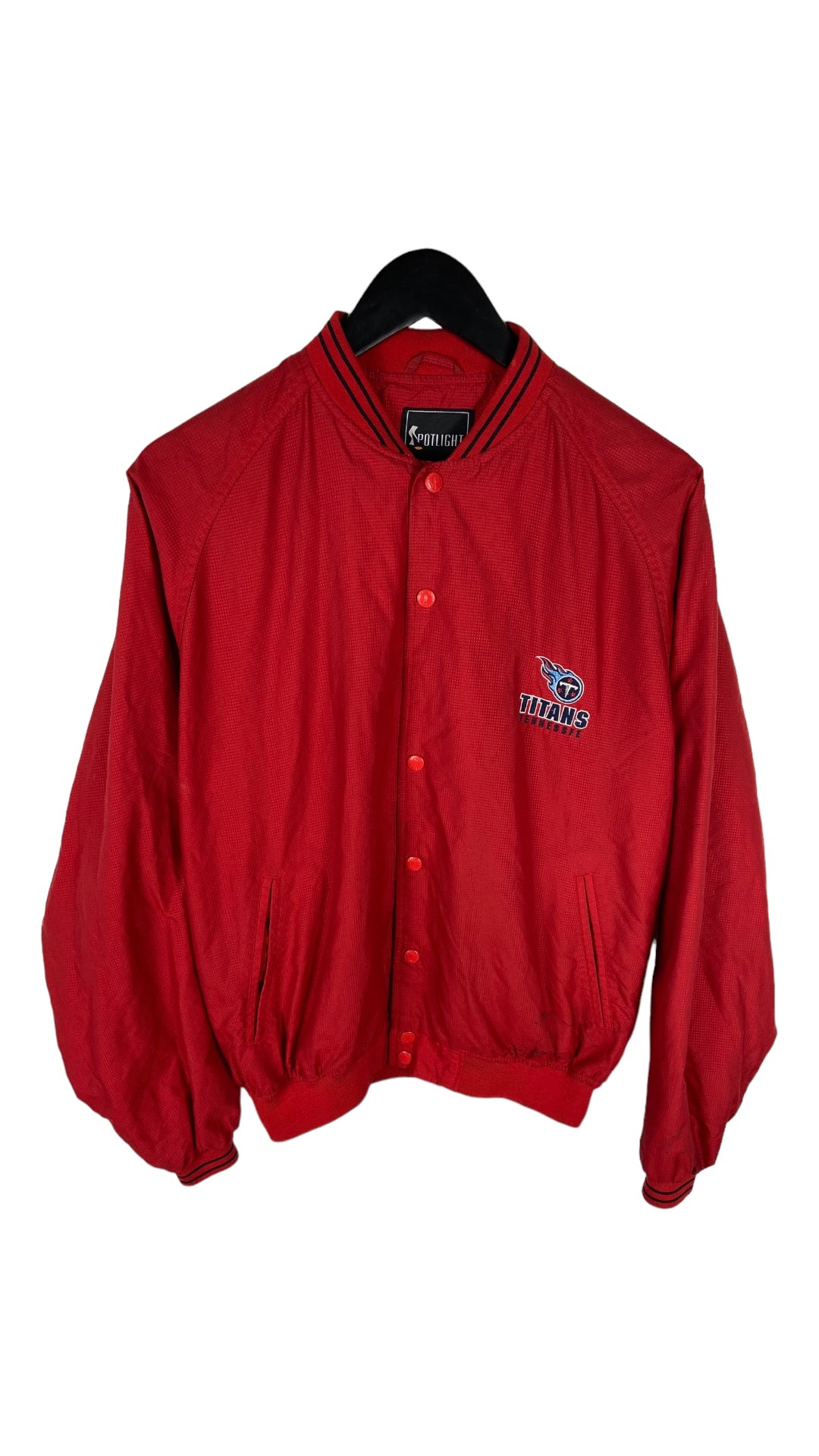 Vtg Tennessee Titans Red Jacket Sz S