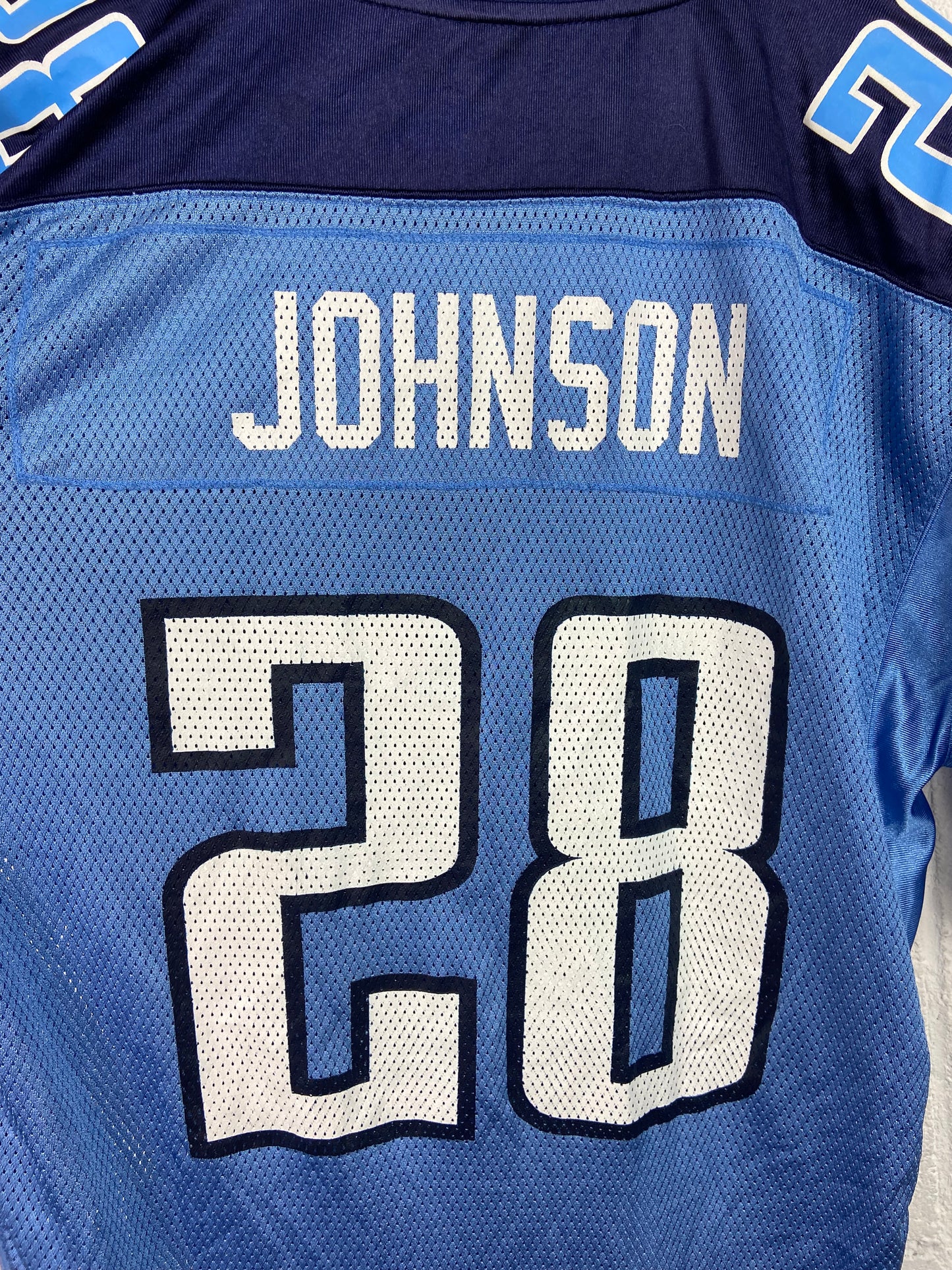 Y2K Tennessee Titans Reebok Chris Johnson #28 Jersey Sz XL