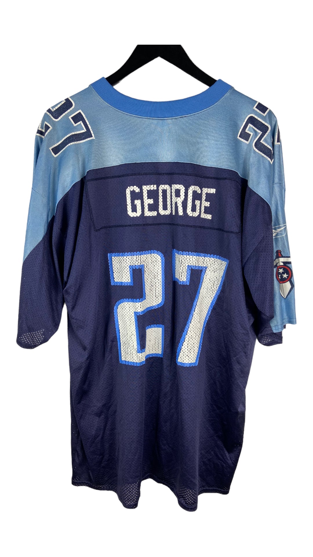 Vintage Tennessee Titans Eddie George 27 Jersey T Shirt USA 