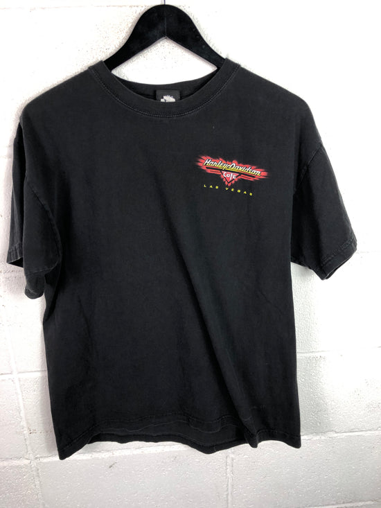 Harley Davidson Las Vegas Cafe Tee Sz Med