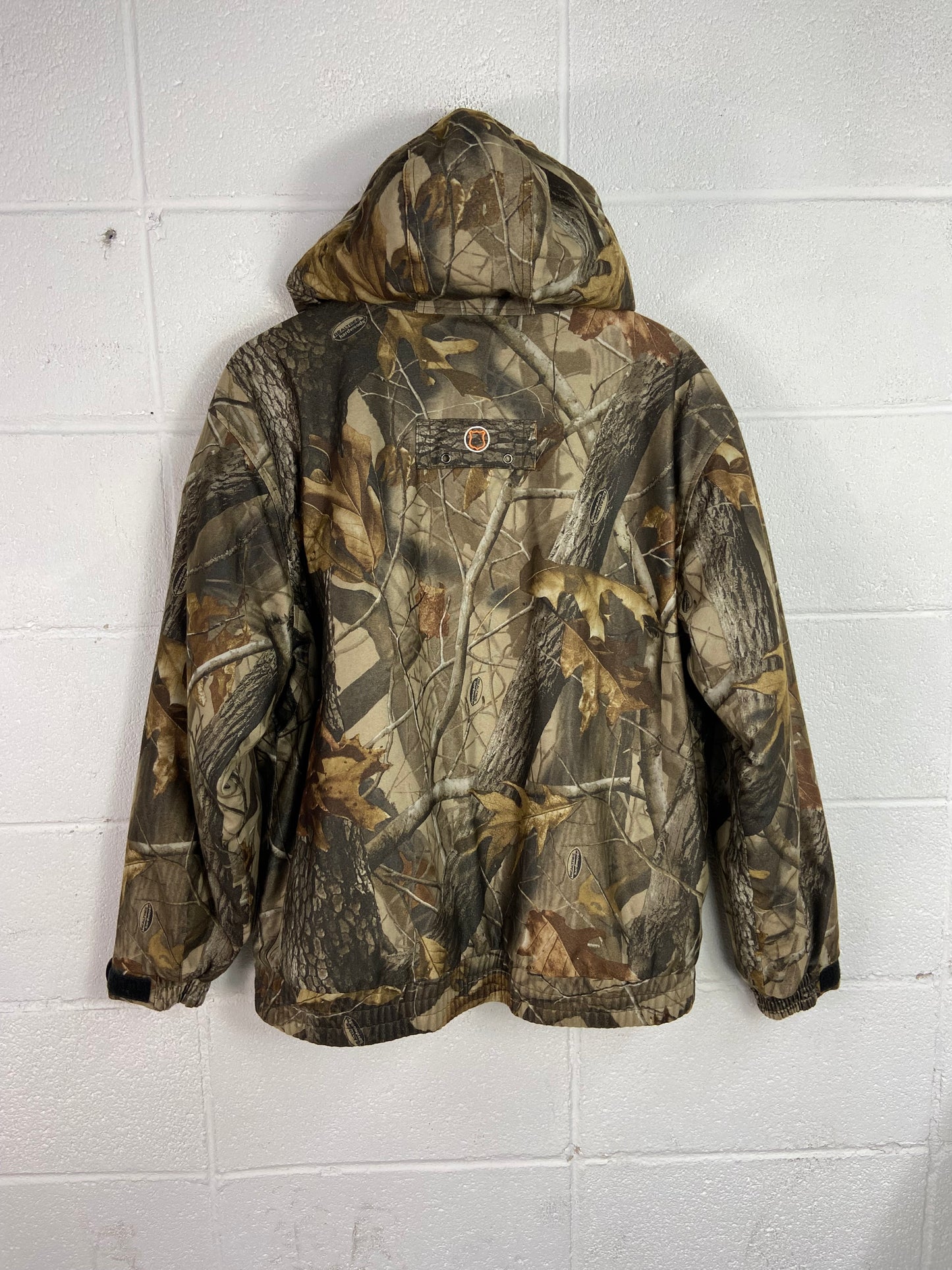 VTG Hooded Camo Jacket Sz XL