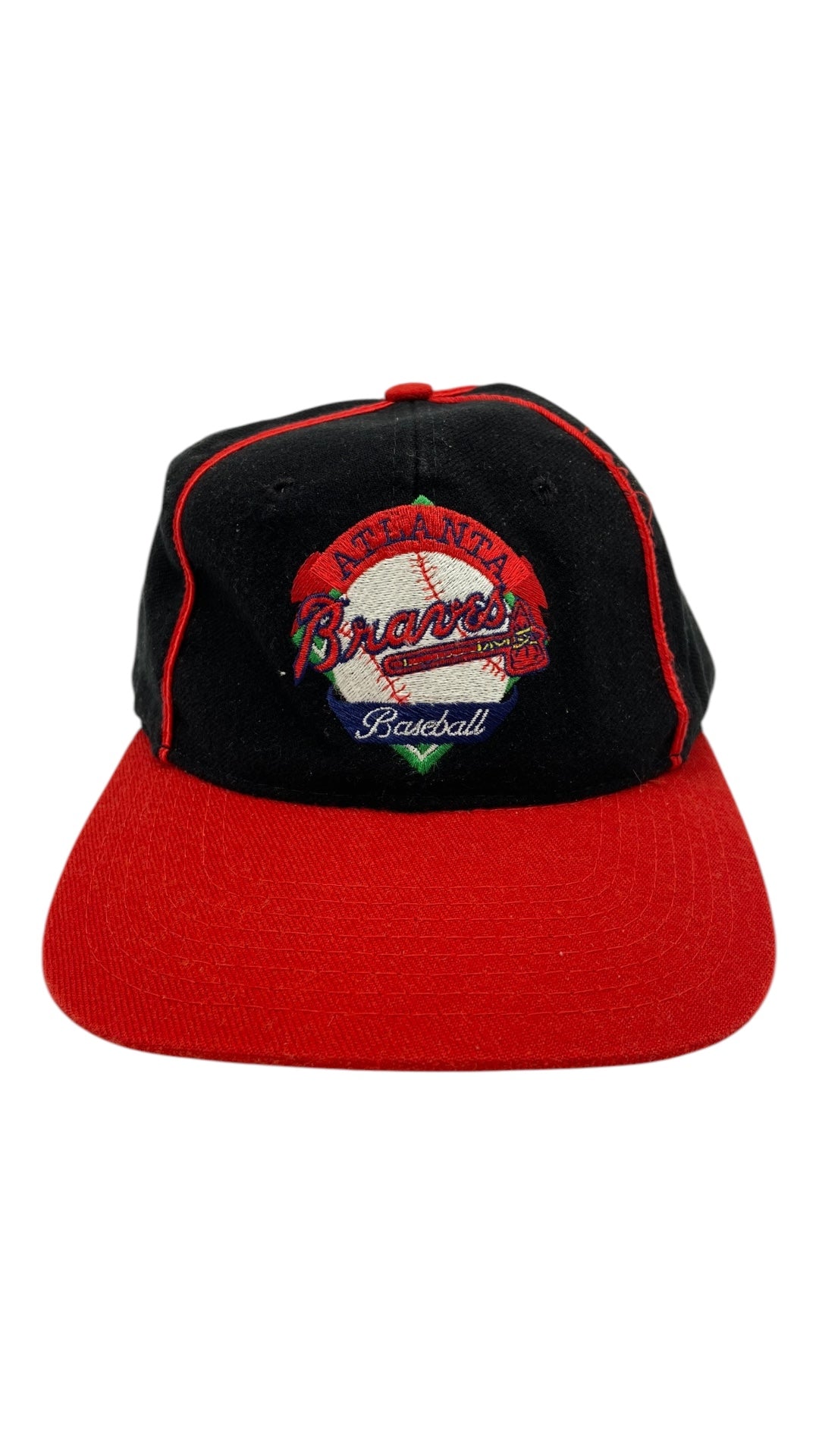 VTG Atlanta Braves Baseball Pinstriped Hat