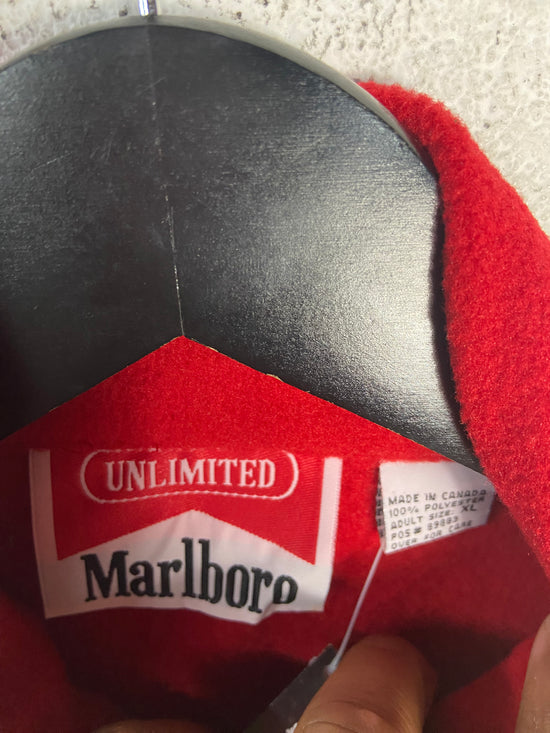 VTG Deadstock Marlboro Unlimited Full Zip Color block Fleece Jacket Sz XXL