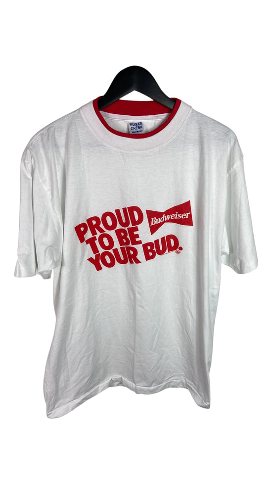 VTG 1993 Budweiser Proud Bud Tee Sz XL