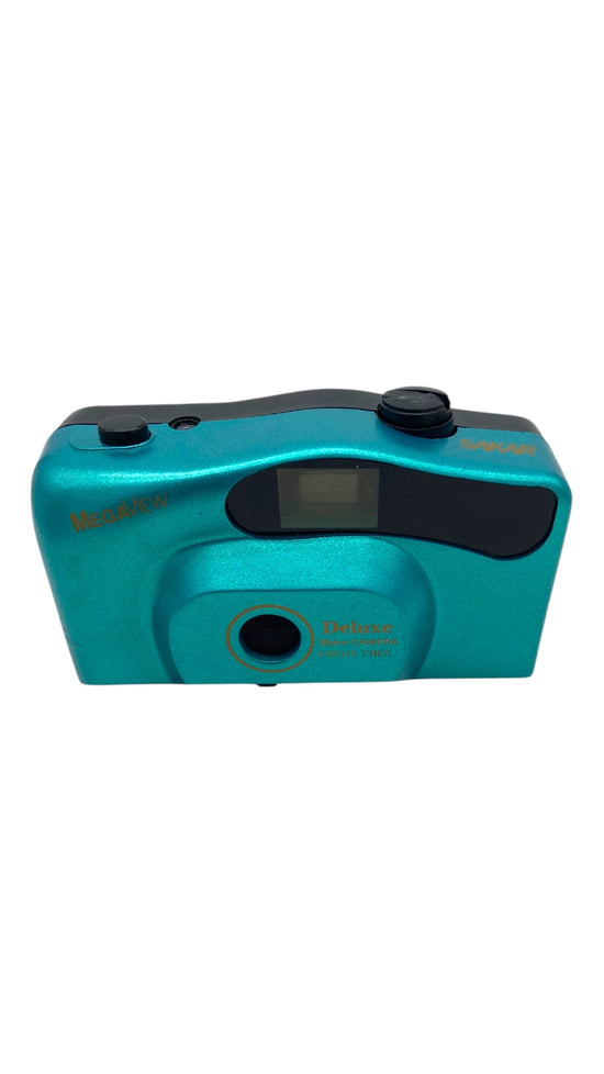 Vintage MegaView Turquoise Deluxe 35MM Compact Film Camera