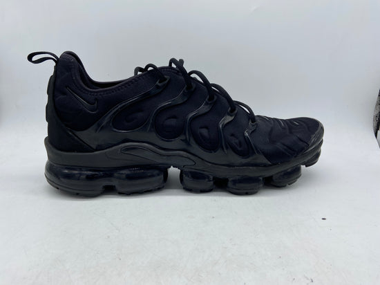 Preowned Nike Air VaporMax Plus Triple Black Men's Running Shoes Sz 14M/15.5W