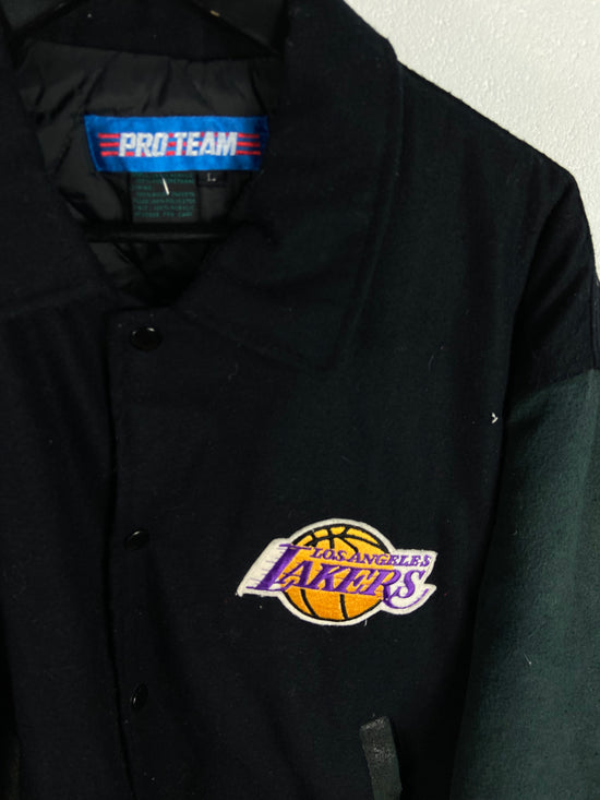 VTG Los Angeles Lakers Pro Team Varsity Jacket Sz L