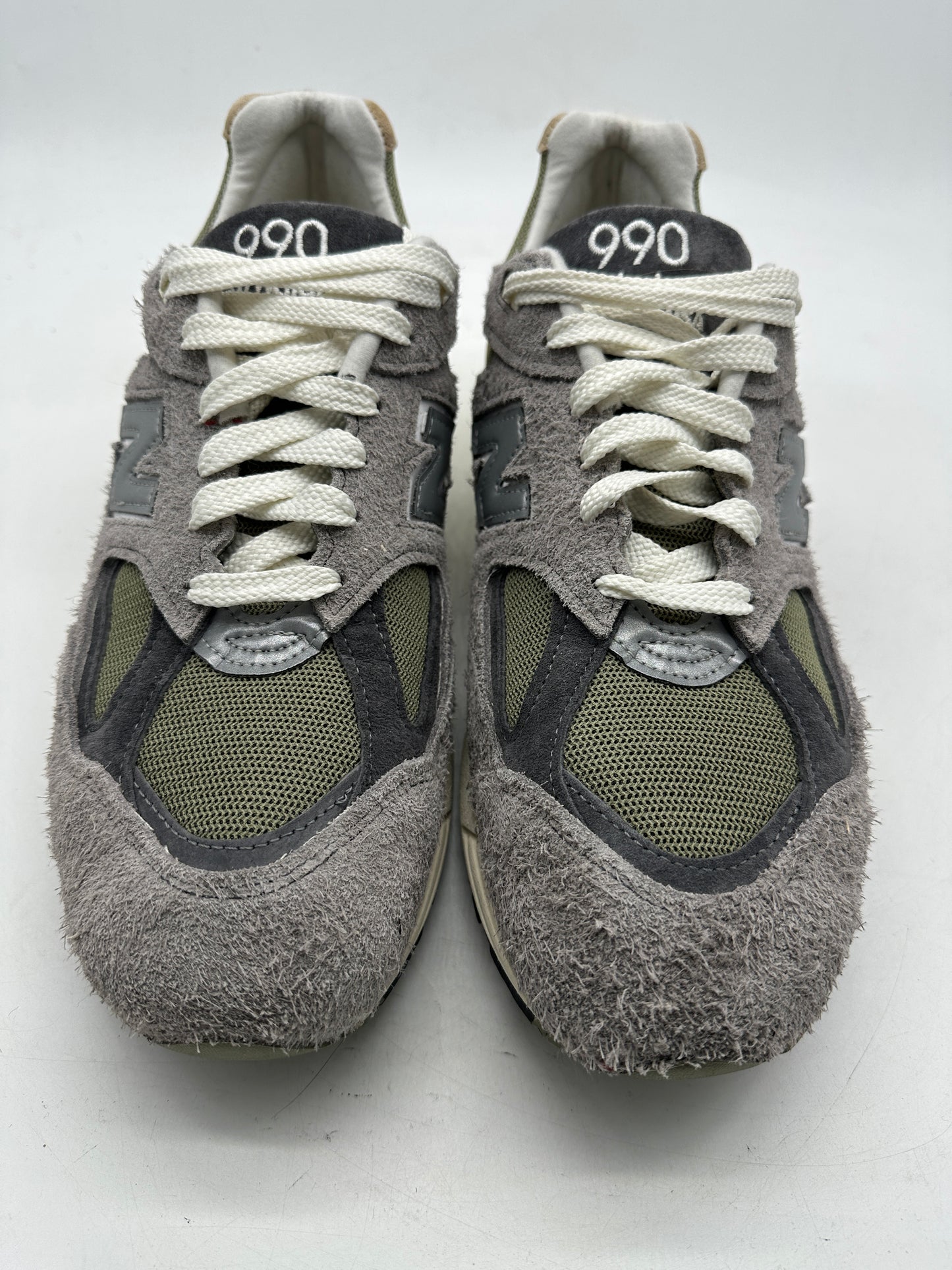 Preowned New Balance 990v2 MiUSA Teddy Santis Marblehead Incense Sz 13M/14.5W M990TD2