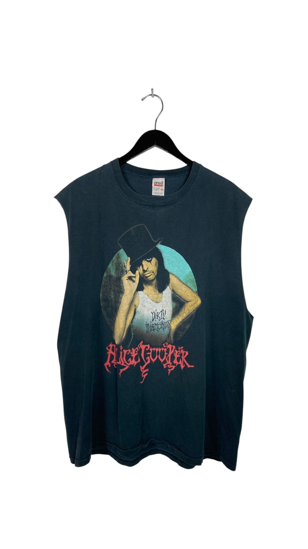 2005 Alice Cooper Dirty Dimensions Tour Cutoff Tee Sz XXL