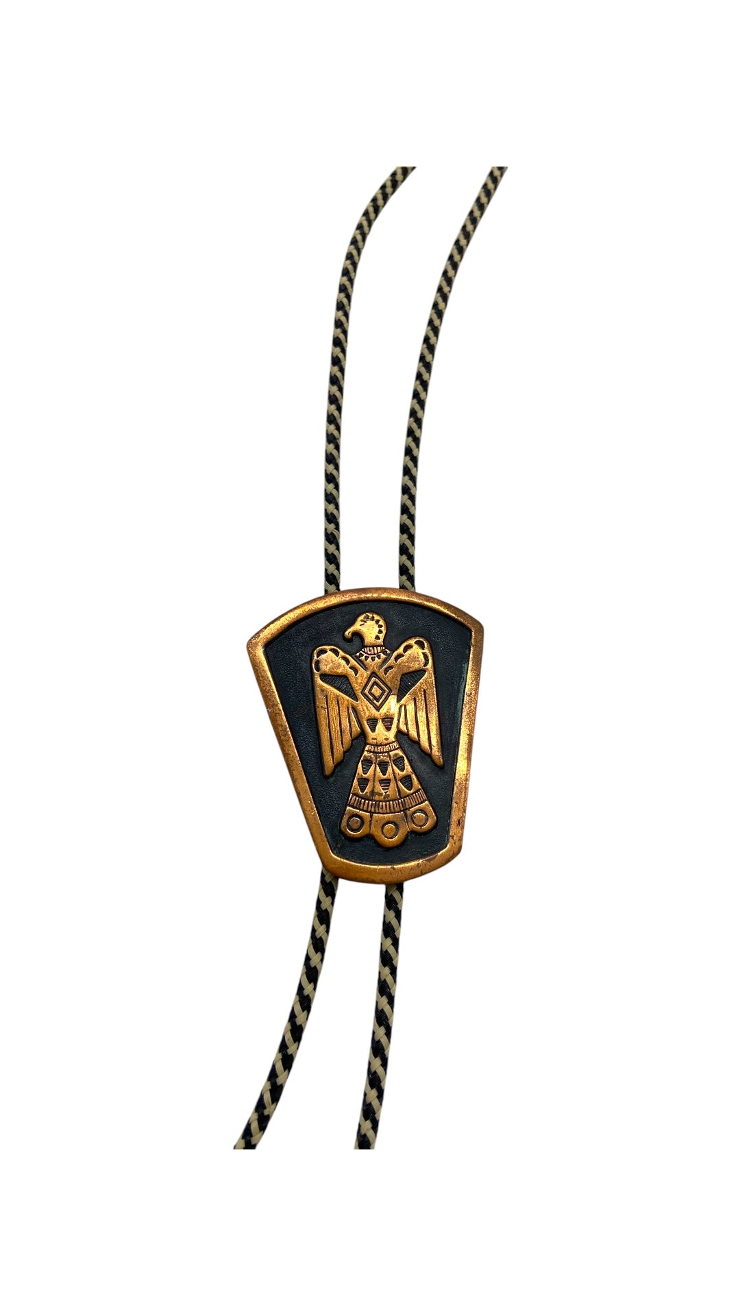 VTG Copper Southwestern Bird Bolo Tie