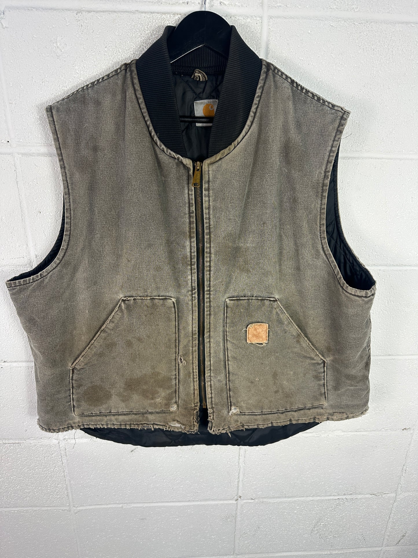 Thrashed Carhartt Vest Sz XL