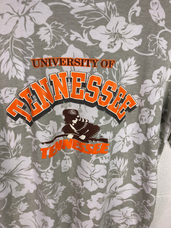 VTG Tennessee Vols Hawaiian Floral Tee Sz Med