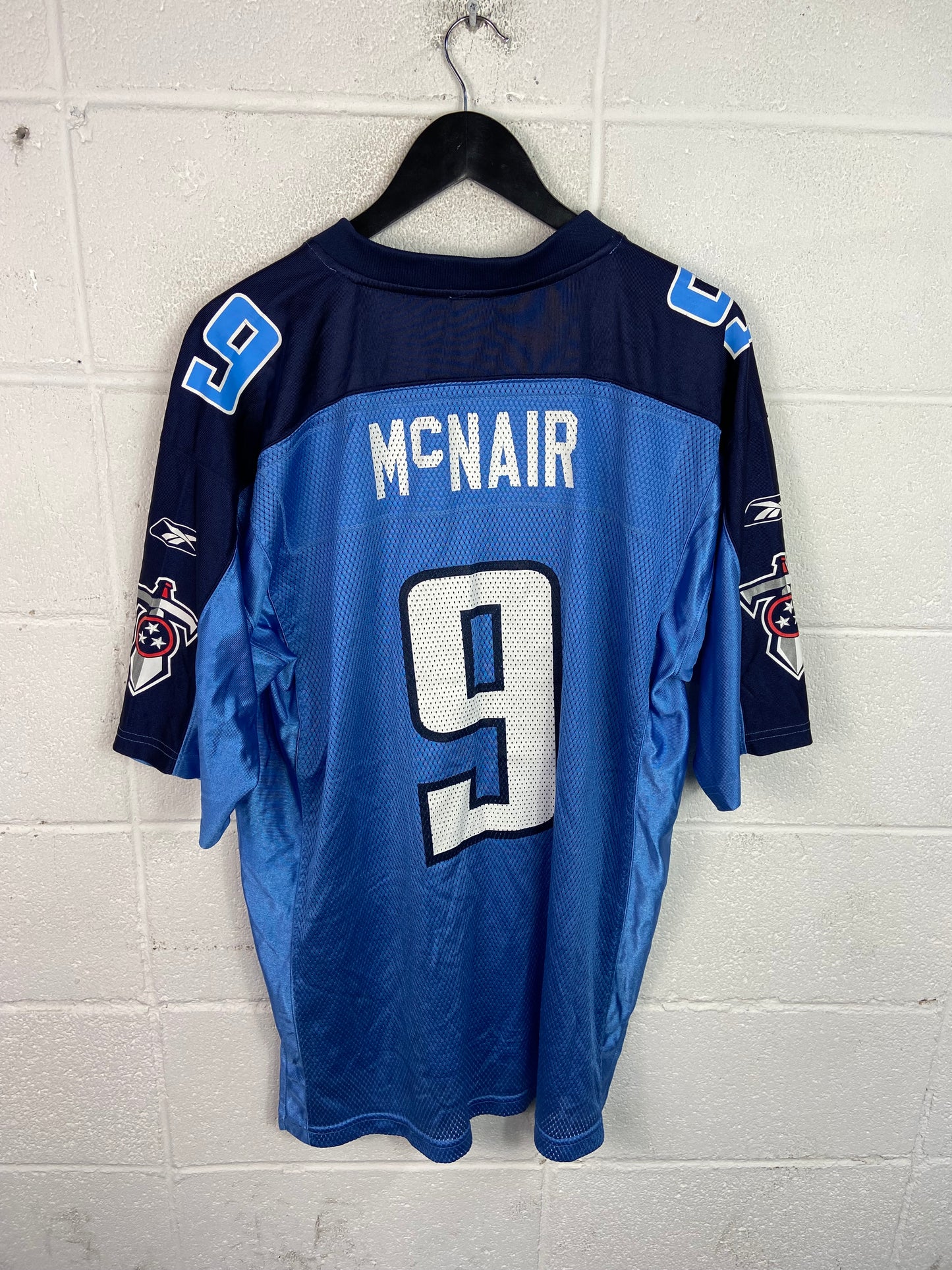 Y2K Tennessee Titans Reebok Steve McNair #9 Jersey Sz L