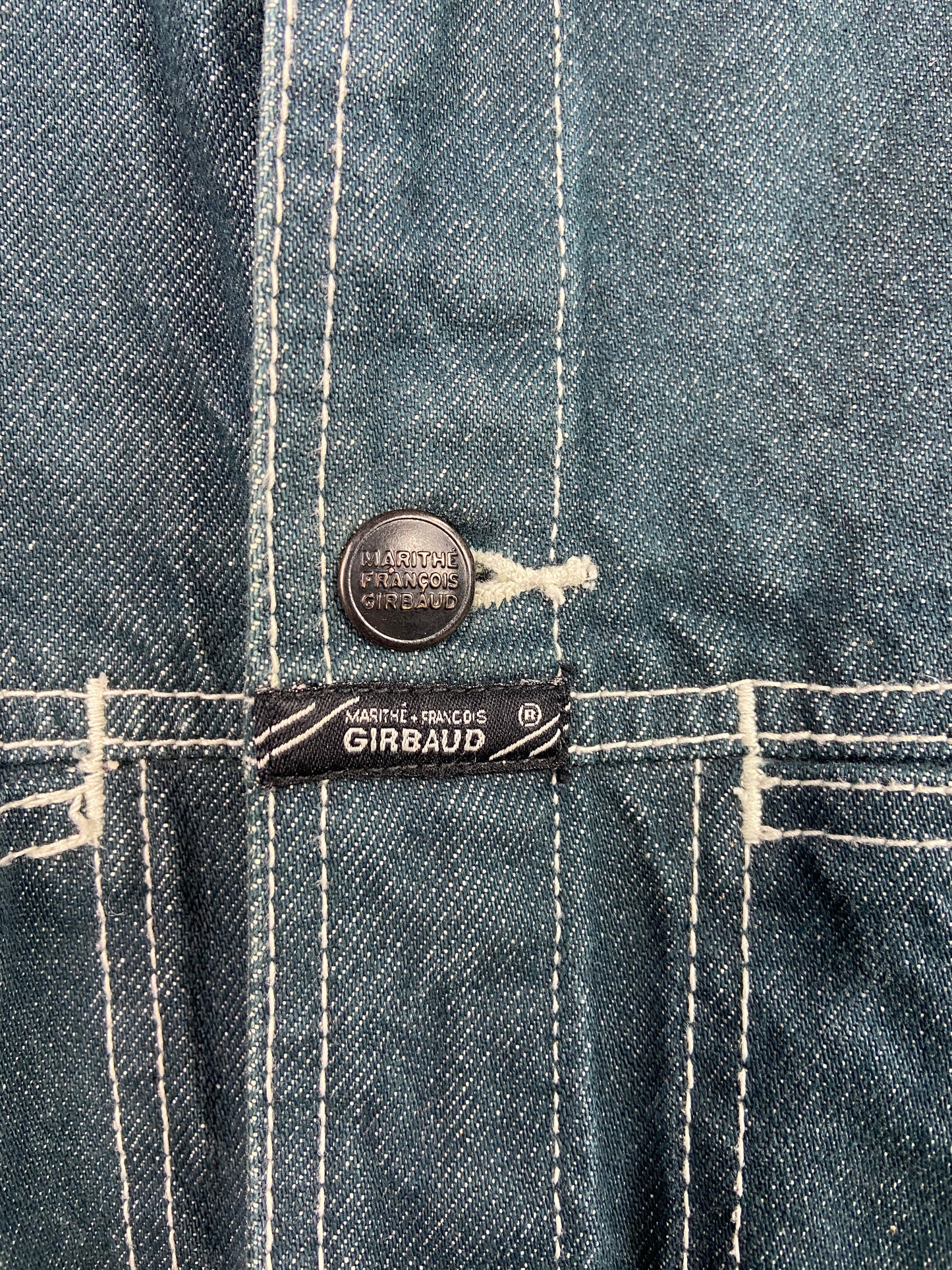 Y2K Girbaud Denim Button Up Denim Jacket Sz 3XL