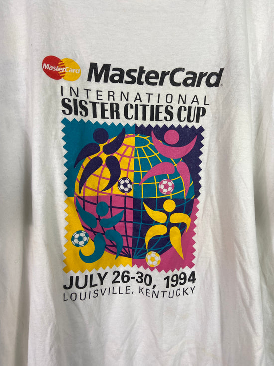 VTG Adidas Sister Cities Cup '94 Soccer Tee Sz XL