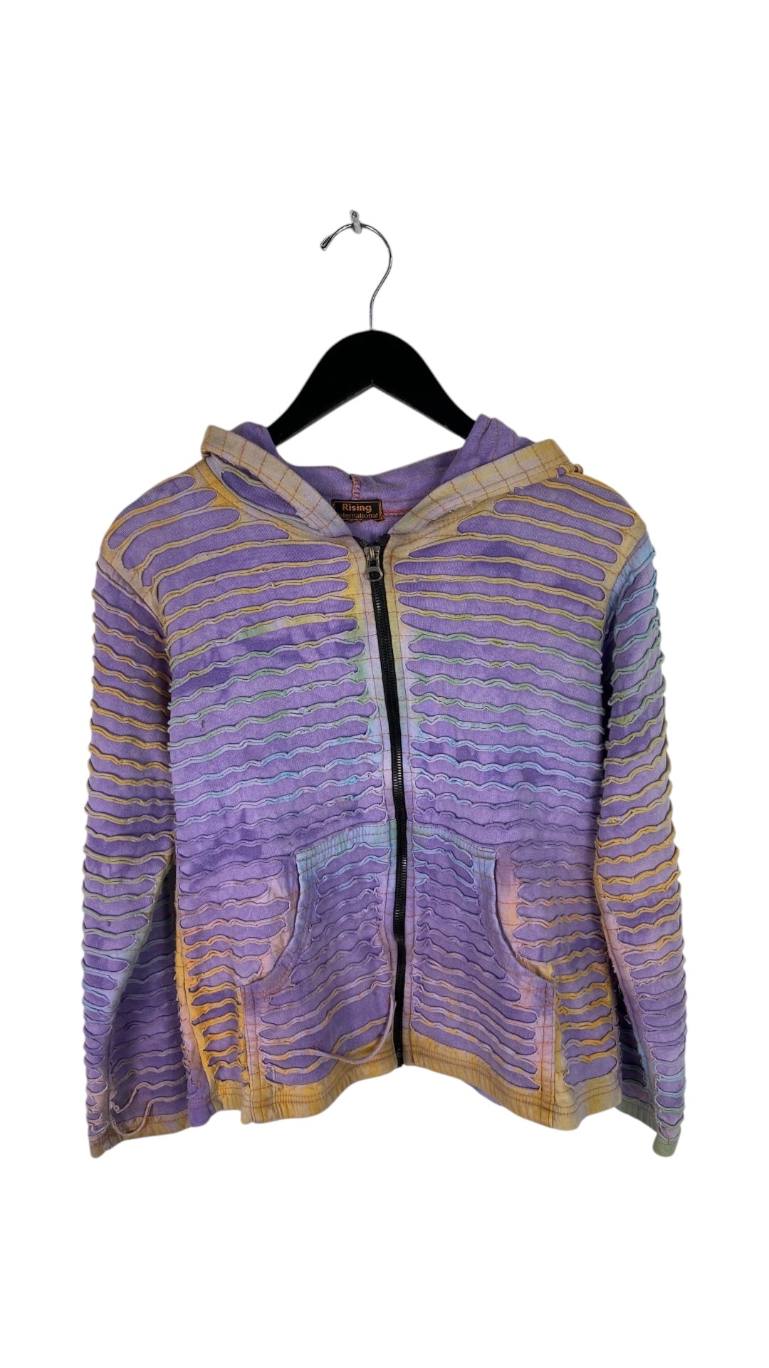 VTG Purple Distressed Hoodie Sz Wmns M