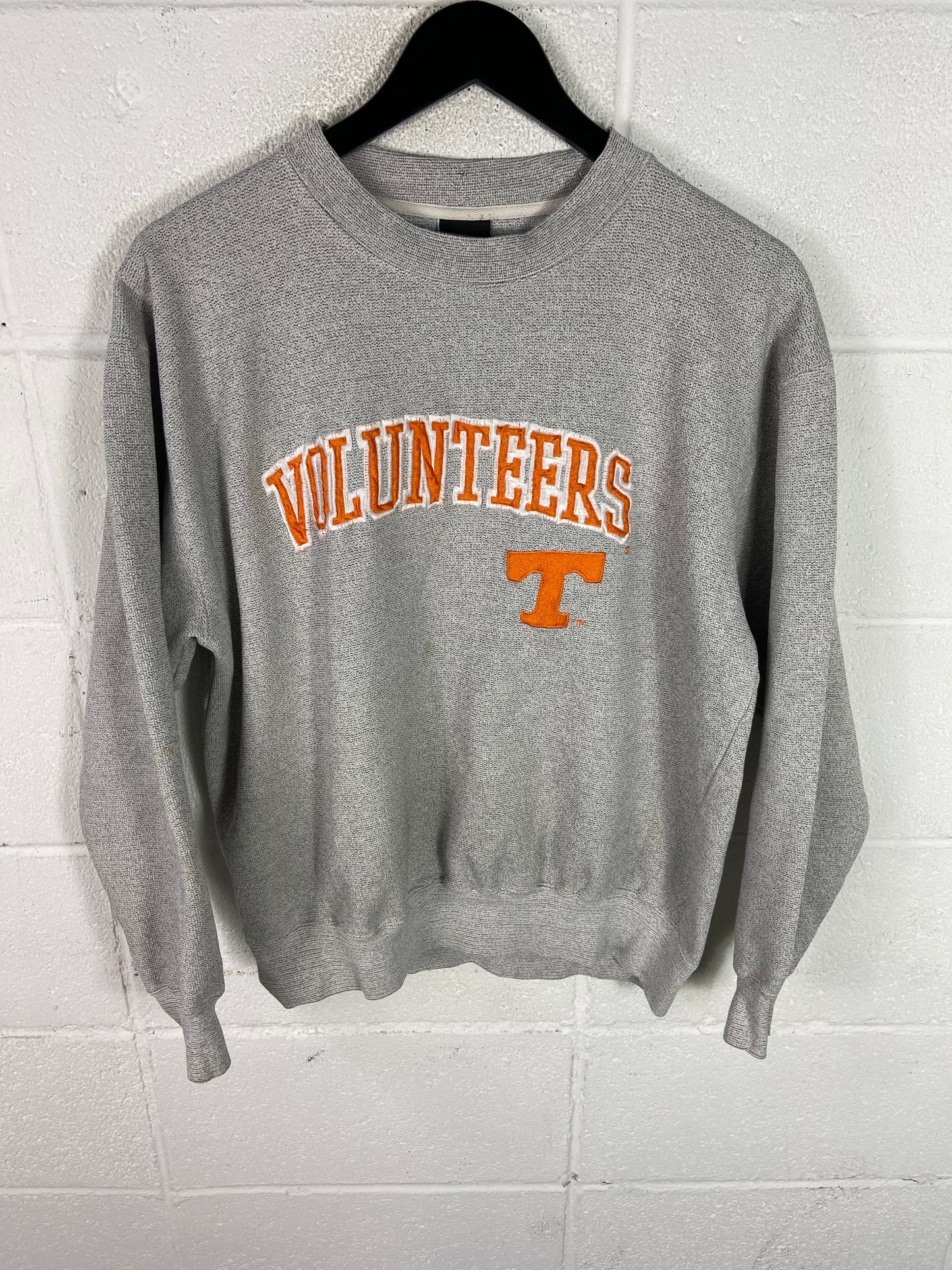 Vtg Tennessee Vols Grey Sweater Sz Large