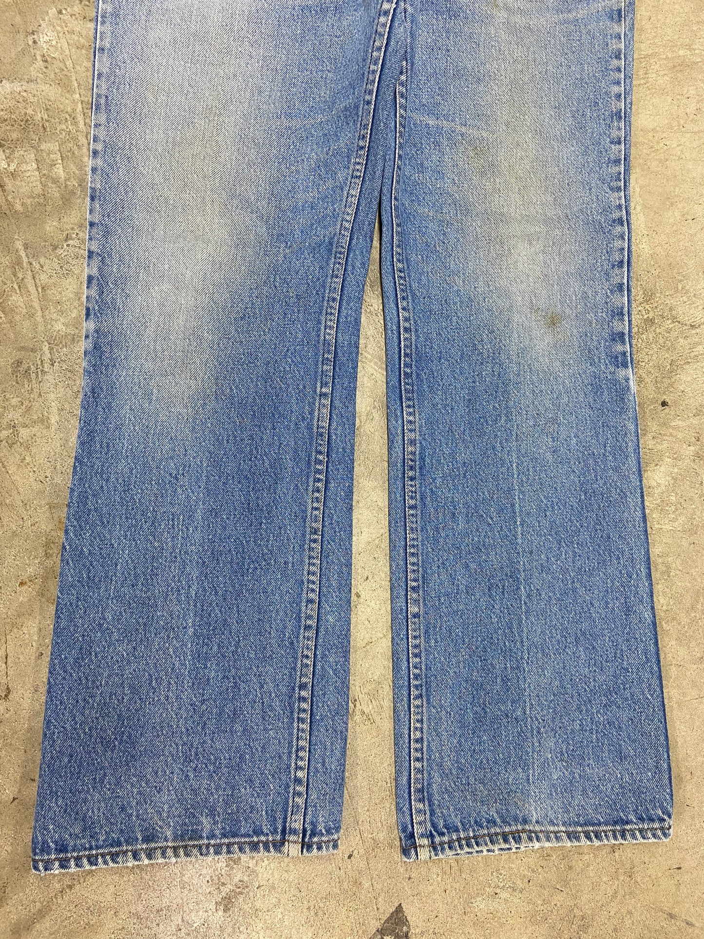 VTG Levi's Straight Leg Orange Tab Blue Denim Jeans Sz 34x30