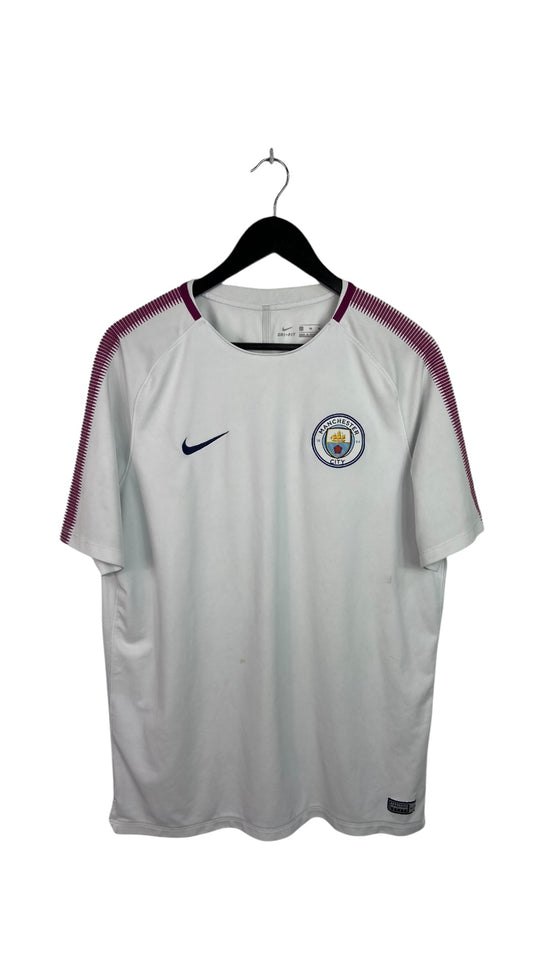 Nike Manchester City White Training Soccer Jersey Sz XL