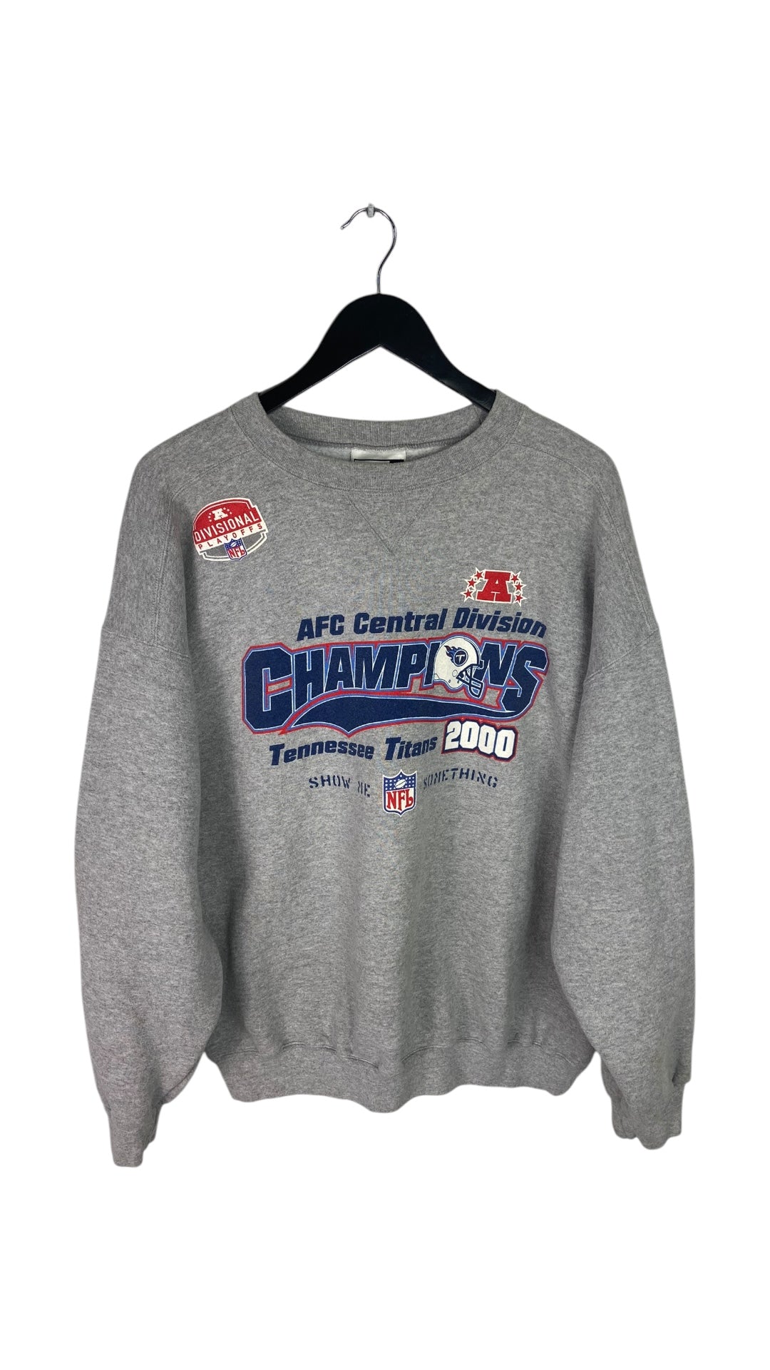 VTG Tennessee Titans 2000 AFC Champs Puma Crewneck Sz XL/XXL