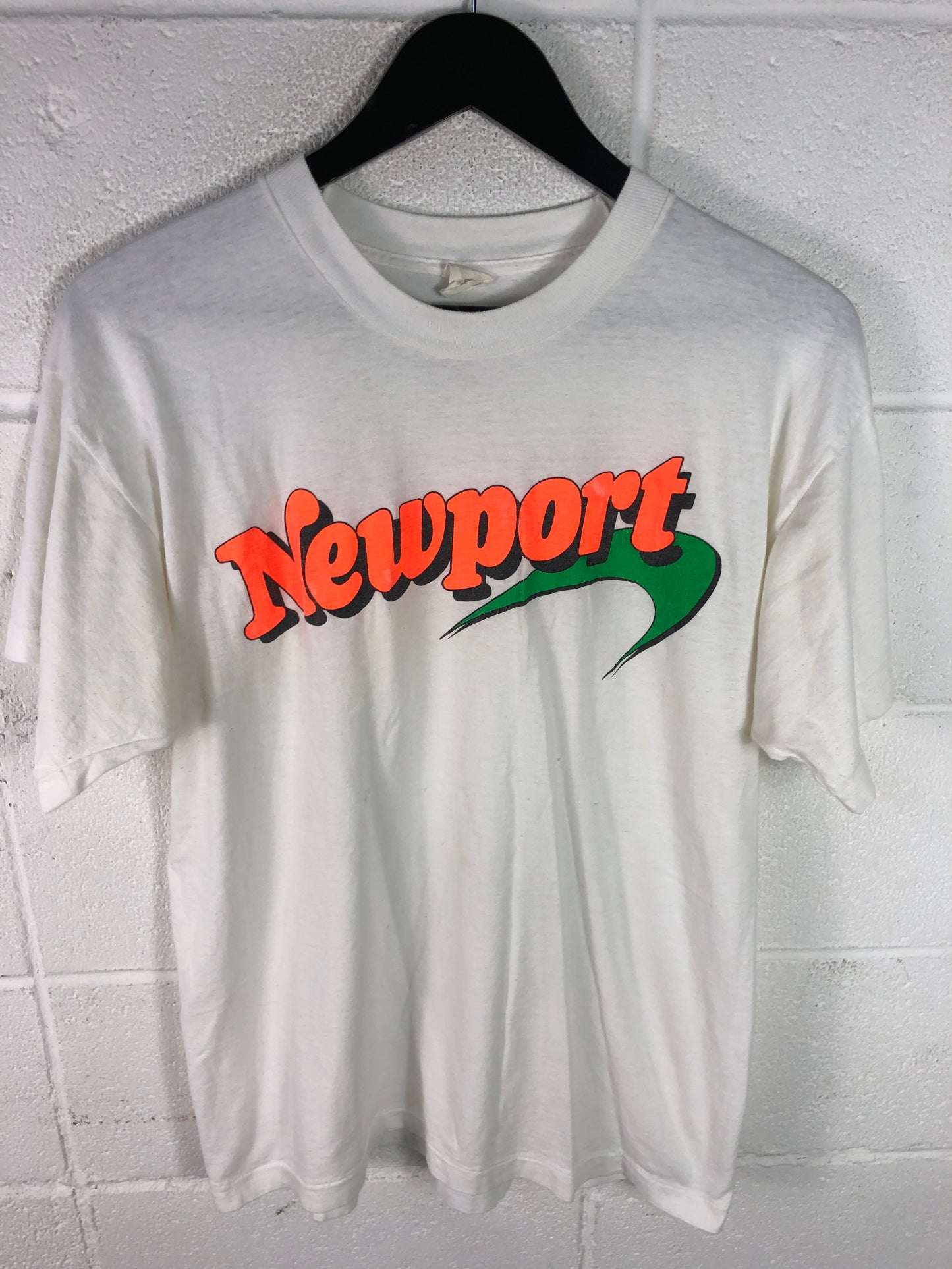 VTG Newport Neon Cigarettes Tee Sz Med