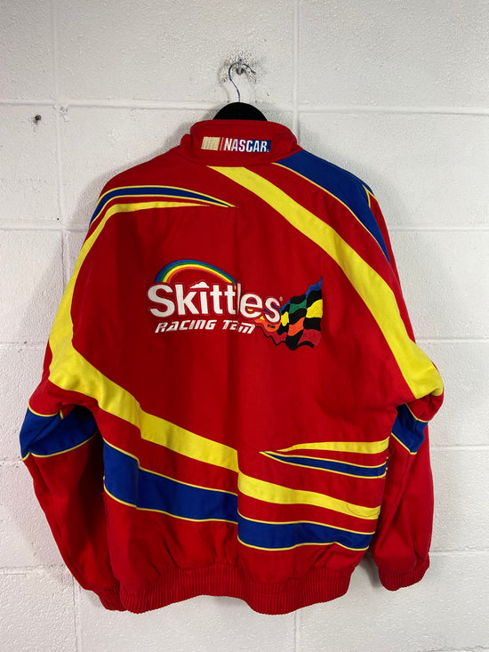 VTG Skittles Racing Ernie Irvin NASCAR #36 Jacket Sz L