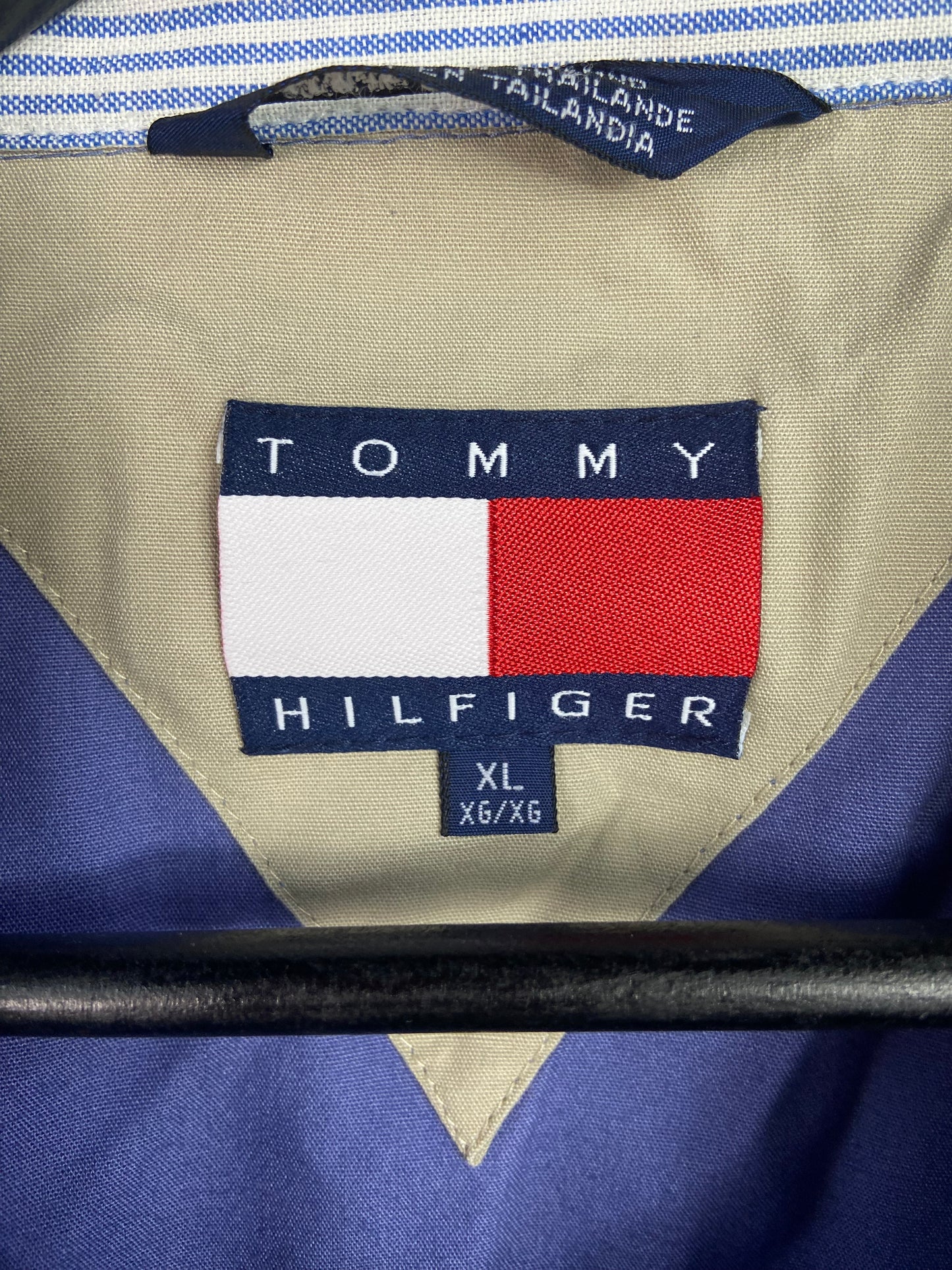 VTG Tommy Hilfiger Faded Blue Zip Up Jacket Sz XL