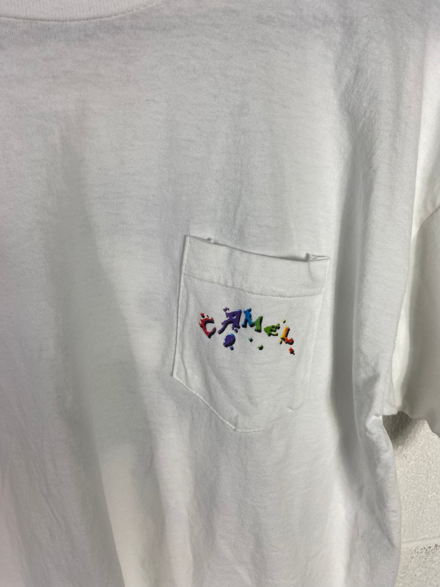 VTG Camel Rainbow Pocket Tee Sz XL