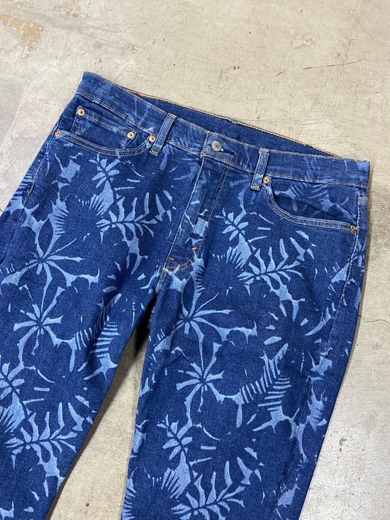 Preowned Levi's 511 Flora Pattern Jeans Sz36x30