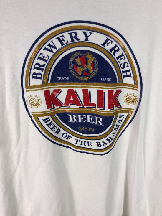 VTG Kalik Bahama Beer Graphic Tee Sz Med